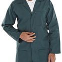 Beeswift Poly Cotton Warehouse Coat Spruce Green additional 2
