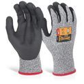 Beeswift Glovezilla Nitrile Palm Coated Gloves Grey (1 Pair) additional 1
