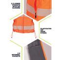 Beeswift Deltic Hi-Vis Softshell Rail Bodywarmer Orange additional 7