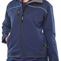 Beeswift Ladies Soft Shell Jacket Navy Blue additional 1