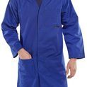 Beeswift Poly Cotton Warehouse Coat Royal Blue additional 1