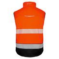 Beeswift Deltic Two-Tone Hi-Vis Softshell Rail Bodywarmer Orange / Black additional 3