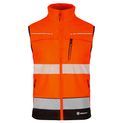 Beeswift Deltic Two-Tone Hi-Vis Softshell Rail Bodywarmer Orange / Black additional 2