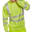 Beeswift Essential Sweatshirt Hi-Vis Jumper Saturn Yellow additional 1