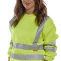 Beeswift Essential Sweatshirt Hi-Vis Jumper Saturn Yellow additional 2