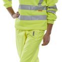 Beeswift Essential Sweatshirt Hi-Vis Jumper Saturn Yellow additional 3
