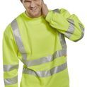 Beeswift Essential Sweatshirt Hi-Vis Jumper Saturn Yellow additional 4