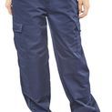 Beeswift Ladies Polycotton Trousers Navy Blue additional 1