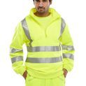 Beeswift Essential Quarter Zip Sweatshirt Hi-Vis Jumper Saturn Yellow additional 2