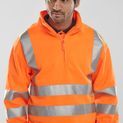 Beeswift Essential Quarter Zip Sweatshirt Hi-Vis Jumper Orange additional 3