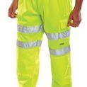 Beeswift Fleece Jogger Hi-Vis Trousers Saturn Yellow additional 1