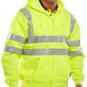 Beeswift Essential Hi-Vis Zipped Hoodie Saturn Yellow additional 1