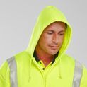 Beeswift Essential Hi-Vis Zipped Hoodie Saturn Yellow additional 4
