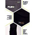 Beeswift Flex Workwear Two-Tone Trousers Black/Grey additional 5