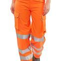 Beeswift Ladies Hi-Vis Rail Spec Trousers Orange additional 1