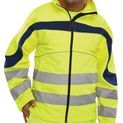 Beeswift Eton Hi-Vis Soft Shell Jacket Saturn Yellow / Navy additional 1