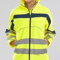 Beeswift Eton Hi-Vis Soft Shell Jacket Saturn Yellow / Navy additional 3