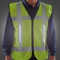 Light Vest Hi-Vis Led Light Up Basic Vest With Pockets Saturn Yellow additional 2