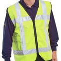 Light Vest Hi-Vis Led Light Up Basic Vest With Pockets Saturn Yellow additional 1