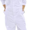 Beeswift Cotton Drill Boilersuit White additional 3
