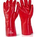 Beeswift PVC Gauntlet Gloves Red (10 Pack) additional 2
