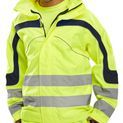 Beeswift Eton Hi-Vis Breathable Jacket Saturn Yellow additional 1