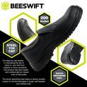 Beeswift Micro-Fibre Slip On Shoe S2 Black additional 4