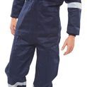 Beeswift Burgan Fire Retardant Anti-Static Boilersuit Navy Blue additional 1