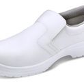 Beeswift Micro-Fibre Slip On Shoe S2 White additional 1