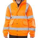 Beeswift Hi-Vis Fleece Lined Bomber Jacket Orange additional 1