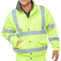 Beeswift Hi-Vis Fleece Lined Bomber Jacket Saturn Yellow additional 3