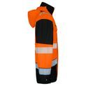 Beeswift Deltic Hi-Vis Two-Tone Ripstop Breathable And Waterproof Rail Jacket Orange / Black additional 3