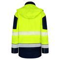 Beeswift Deltic Hi-Vis Two-Tone Ripstop Breathable And Waterproof Rail Jacket Saturn Yellow / Navy additional 4