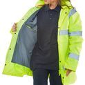 Beeswift Hi-Vis Fleece Lined Traffic Jacket Saturn Yellow additional 2