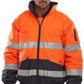 Beeswift Two-Tone Hi-Vis Europa Bomber Jacket Orange / Navy additional 2