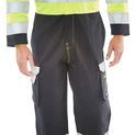 Beeswift Arc Compliant Hi-Vis Boilersuit Saturn Yellow / Navy additional 1