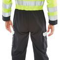 Beeswift Arc Compliant Hi-Vis Boilersuit Saturn Yellow / Navy additional 2