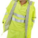 Beeswift Fire Retardant Hi-Vis Anti-Static Padded Jacket Saturn Yellow additional 2
