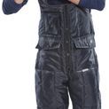 Beeswift Coldstar Freezer Bib Trousers Navy Blue additional 3