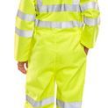 Beeswift Tesla Fire Retardant Hi-Vis Anti-Static Boilersuit Saturn Yellow additional 2