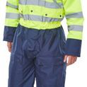 Beeswift Thermal Two-Tone Hi-Vis Waterproof Overall Saturn Yellow / Navy additional 2