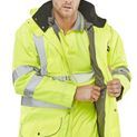 Beeswift Elsener Hi-Vis 7-In-1 Jacket And Bodywarmer Waterproof Saturn Yellow additional 2