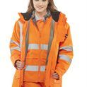 Beeswift Elsener Hi-Vis 7-In-1 Jacket And Bodywarmer Waterproof Orange additional 4