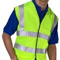 Beeswift Essential Bulk Buy Hi-Vis Vest (Pack Of 100) Saturn Yellow additional 2