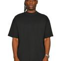 Casual Classics Ringspun Combed 240 Oversize Extended Neck Interlock Tall T-Shirt - Black additional 1