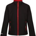 Regatta Professional Ablaze Printable Softshell Kids - Black/Classic Red additional 1
