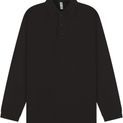 Casual Classics Classic Polycotton Long Sleeve Pique Polo 190gm - Black additional 4