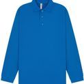 Casual Classics Classic Polycotton Long Sleeve Pique Polo 190gm - Royal Blue additional 3