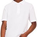 Casual Classics Classic Polycotton Pique Polo 190gm Kids - White additional 3