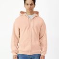 Gildan Softstyle Midweight Fleece F/Z Hood Sweatshirt Adult - Dusty Rose additional 1